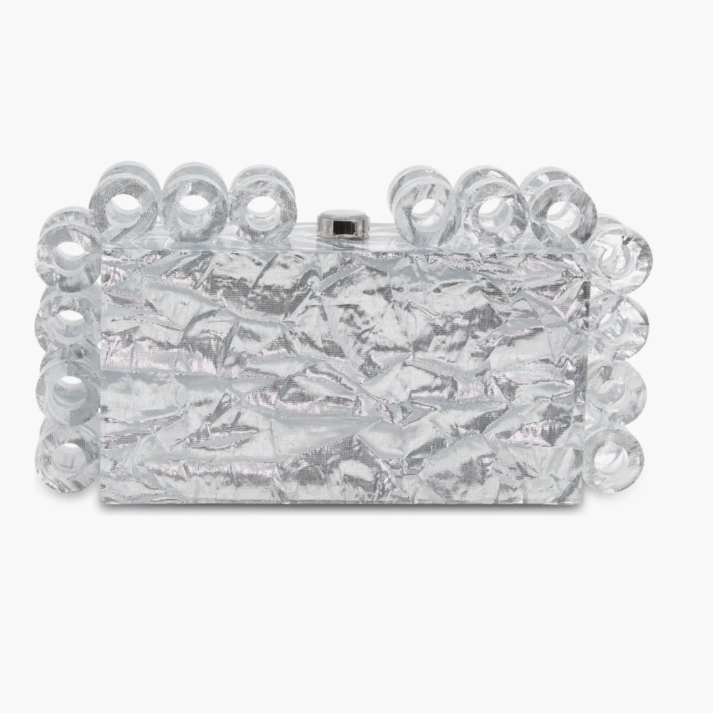 Cult Gaia Harlow Clutch Bag in Sliver - Picture 3 of 10